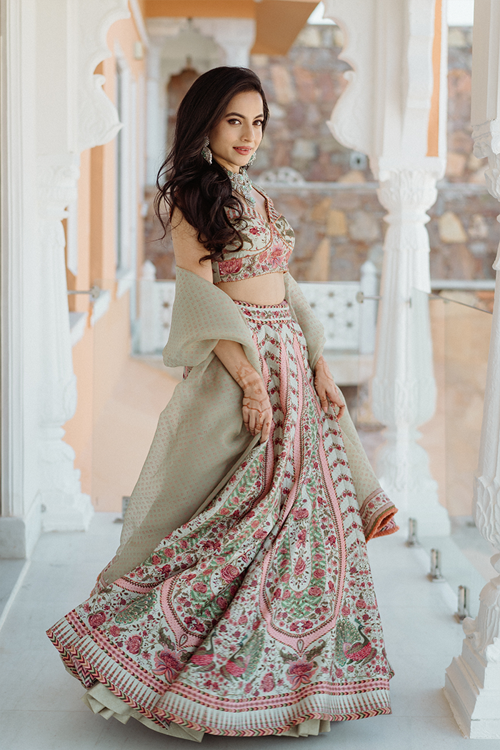 Tessa Thomas in our Jaituni Oorjita Lehenga Set
