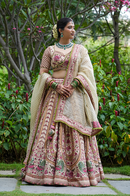 Aditi Singh in our Kasturi Oorjita Lehenga Set