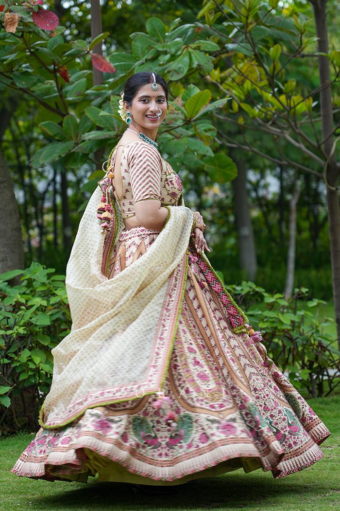 Aditi Singh in our Kasturi Oorjita Lehenga Set