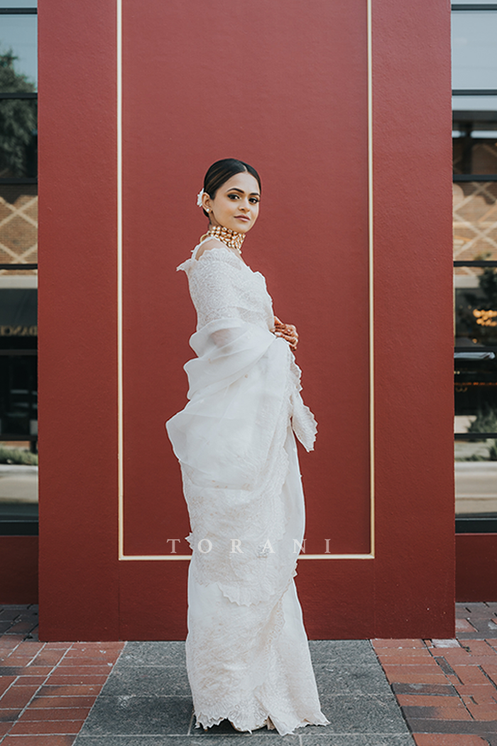 Alisha Dhuka In Our Swetah Farrin Saree