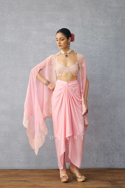 Gulaban Zuri Cape Set