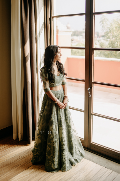 Samantha Hossain In Our Jaituni Hansini Lehenga Set