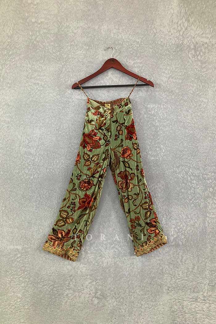 Sale- Champa Makhmal Paakizah Pants