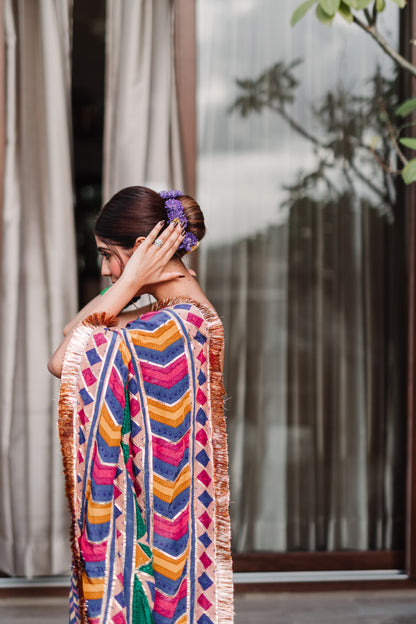 Mehal Kejriwal in our Satrangi Shamiyana Saree Set