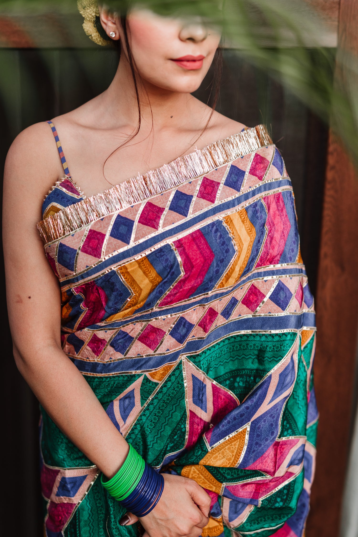 Mehal Kejriwal in our Satrangi Shamiyana Saree Set