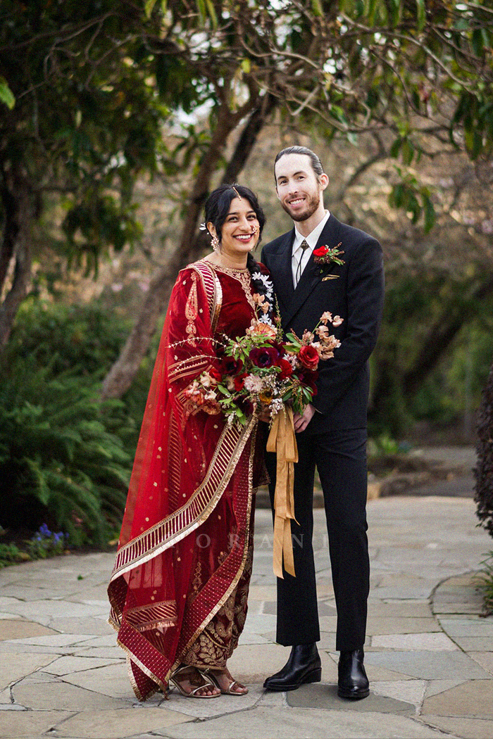 Hana in our Sindoori Yoshita Makhmal Kurta Set