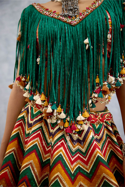 Chitrita Khanak Lehenga Set