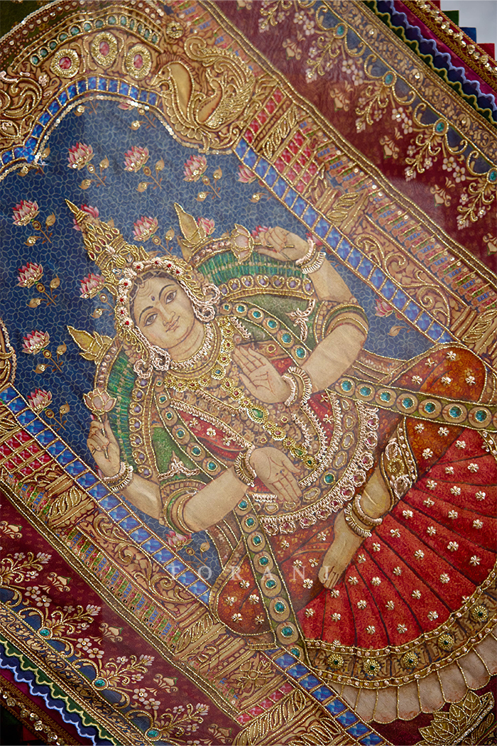 Tanjore Lakshmi Corset Skirt Set