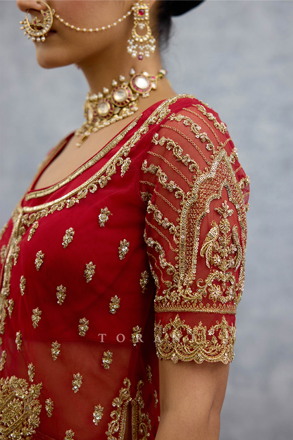 Kumkumi Meham Lehenga Set