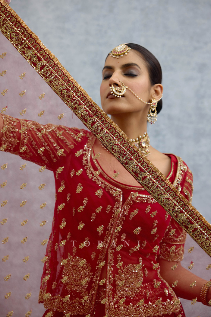 Kumkumi Meham Lehenga Set