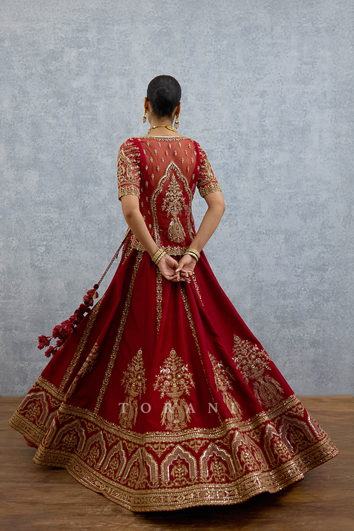Kumkumi Meham Lehenga Set