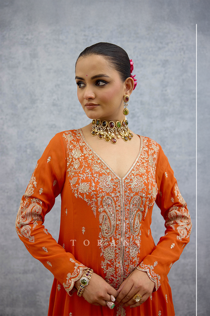 Sandali Alizay Anarkali Set
