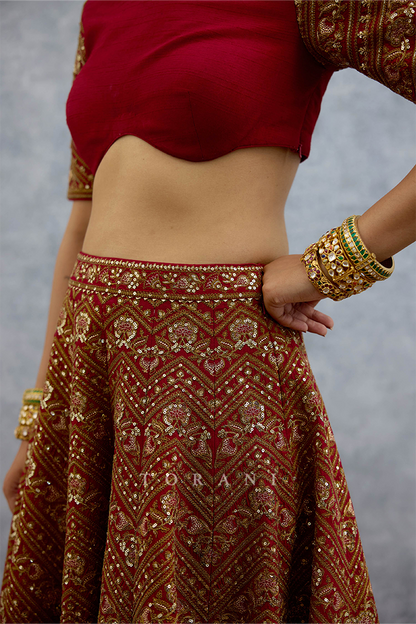 Kumkumi Maheen Lehenga Set