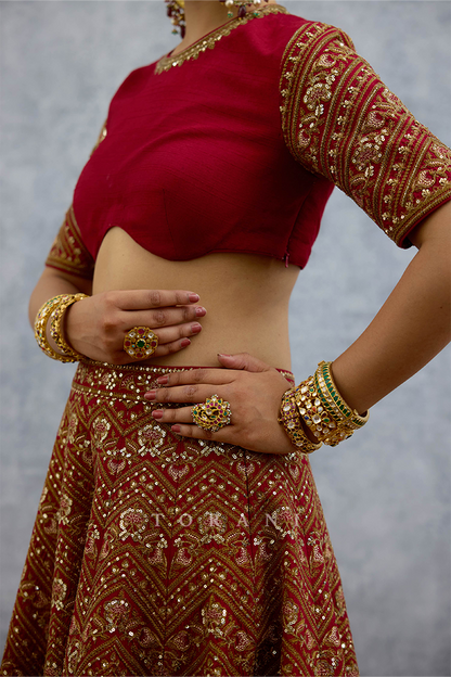 Kumkumi Maheen Lehenga Set