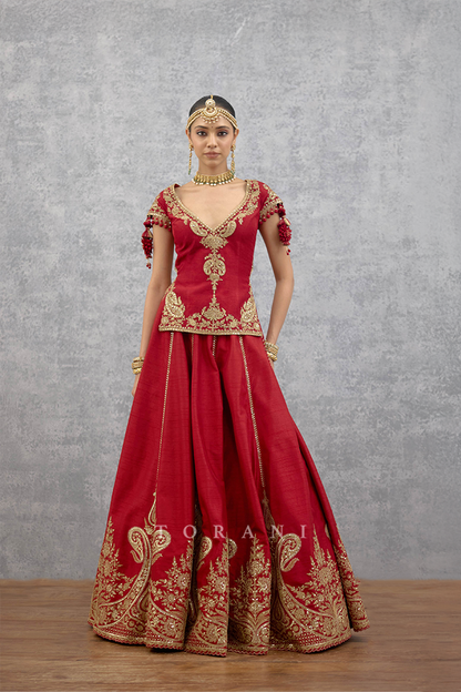 Lakshma Arfa Lehenga Set