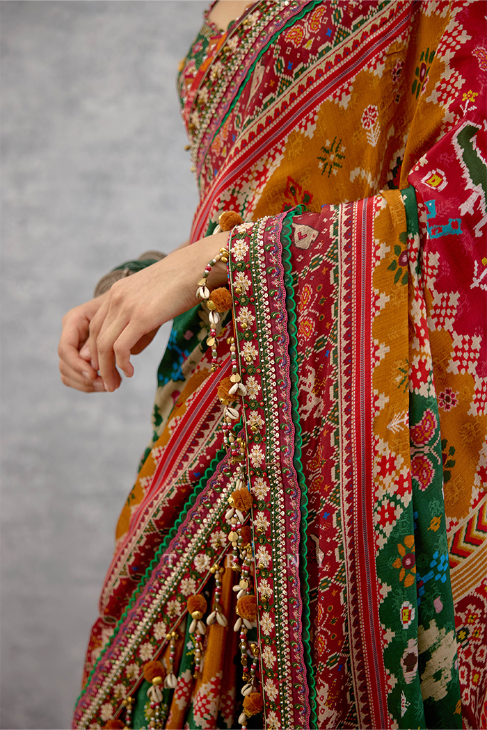 Kanak Harit Chitrita Saree