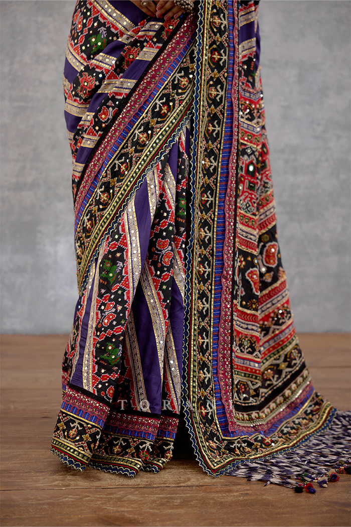 Mura Raktangi Sanjh Saree