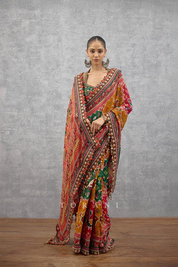 Kanak Harit Chitrita Saree