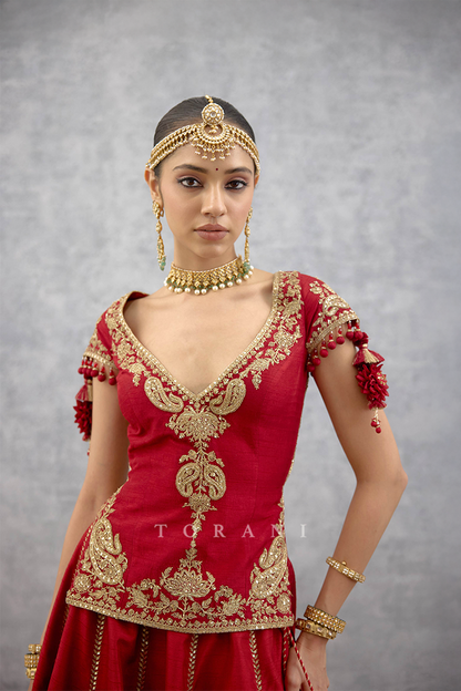 Lakshma Arfa Lehenga Set