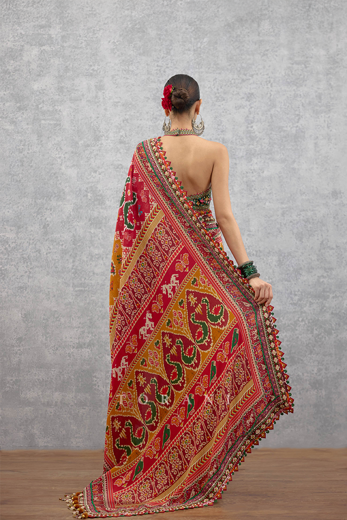 Kanak Harit Chitrita Saree