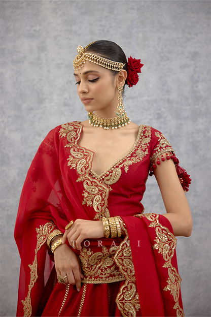 Lakshma Arfa Lehenga Set