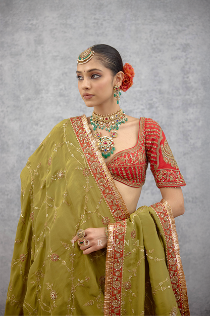 Lakshma Asma Lehenga Set