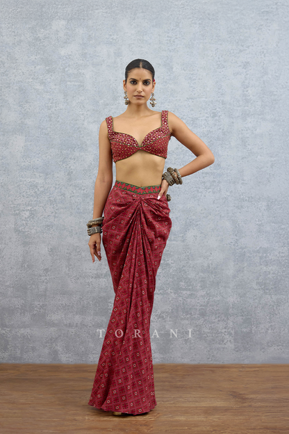 Surkhi Nagari Dhoti Set