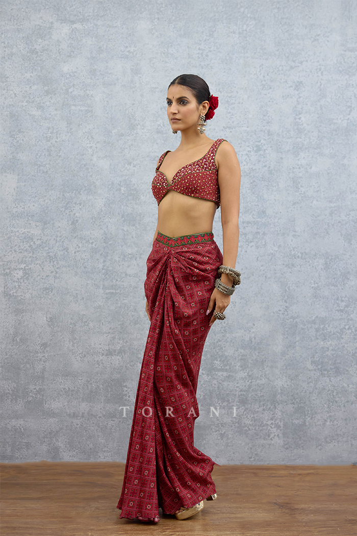 Surkhi Nagari Dhoti Set