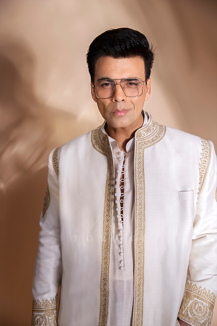 Karan Johar in our Mogra Mukul Sherwani Set