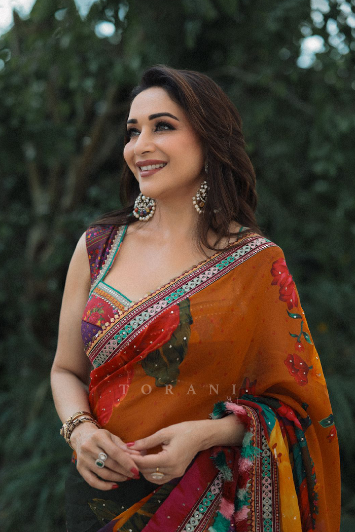Madhuri Dixit in our Dil Rang Nigar Saree Set