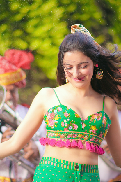 Divya Khosla In Our Panna Ezzah Cape Set