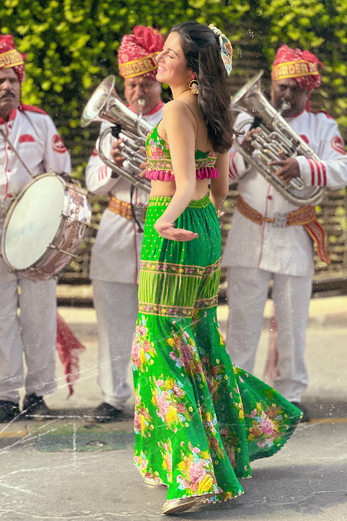 Divya Khosla In Our Panna Ezzah Cape Set