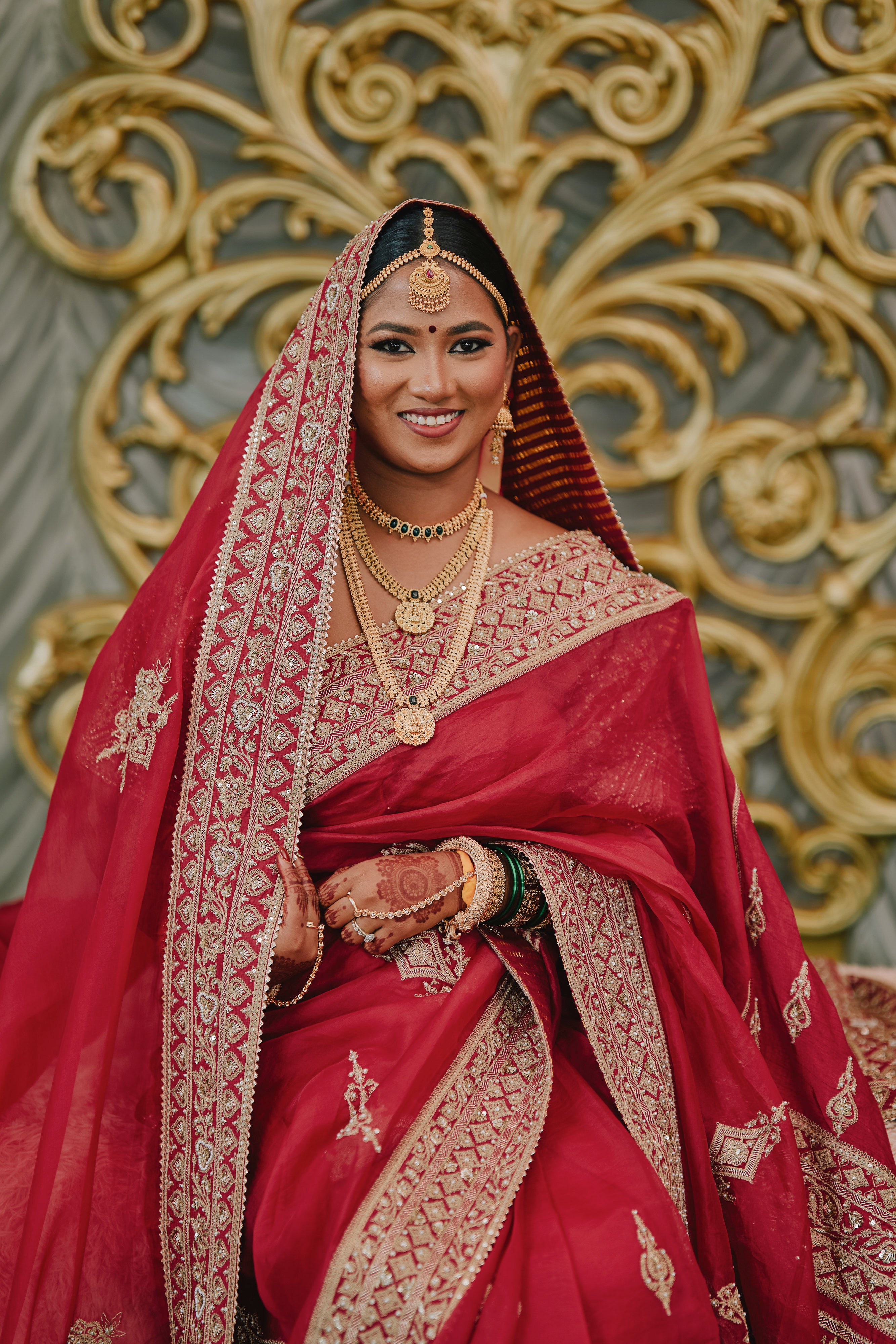 Ashwini Raju in our Shamse Iman Raazi Saree Set