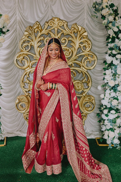 Ashwini Raju in our Shamse Iman Raazi Saree Set