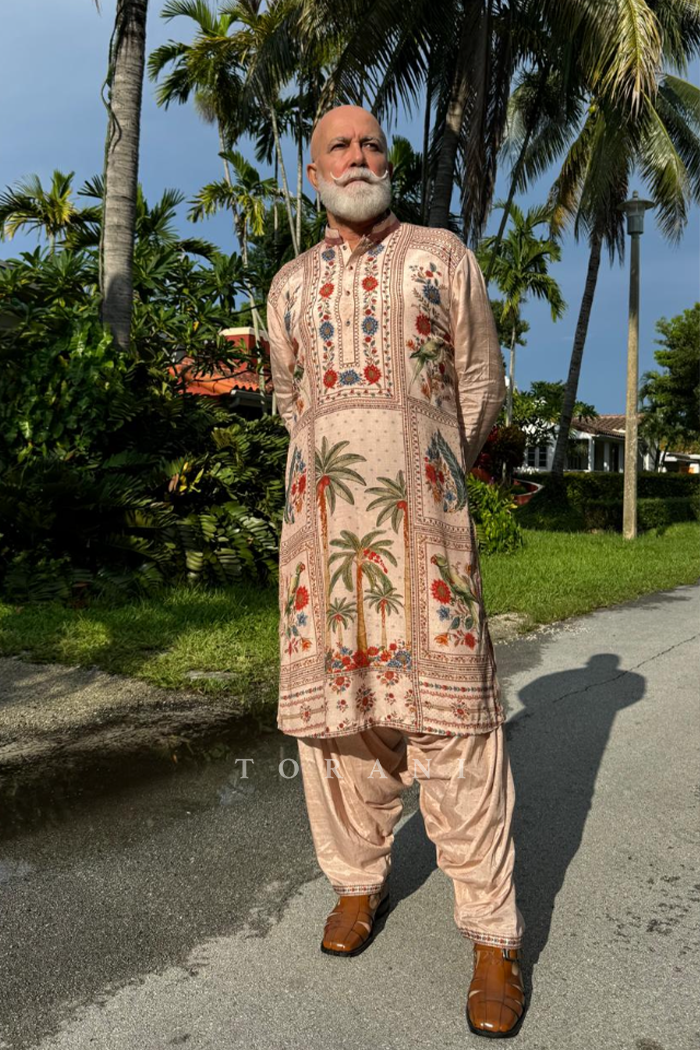Miguel Seco In Our Badami Ashfaq Tarifa Kurta Set