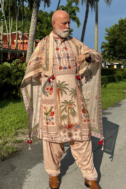 Miguel Seco In Our Badami Ashfaq Tarifa Kurta Set