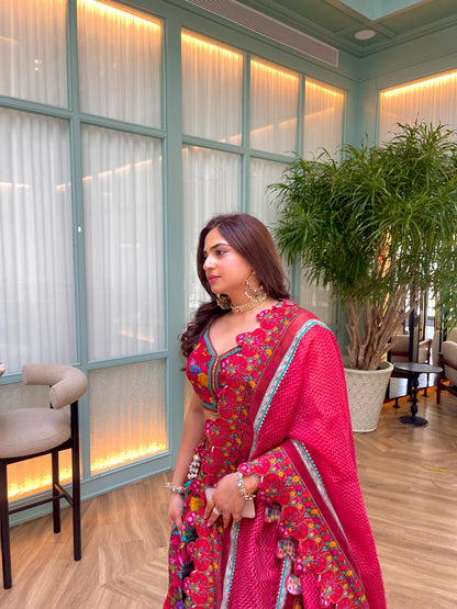 Anahita Ghai in our Dil Surkh Eedha Lehenga Set