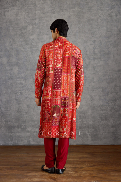 Raktangi Daricha Kurta Set