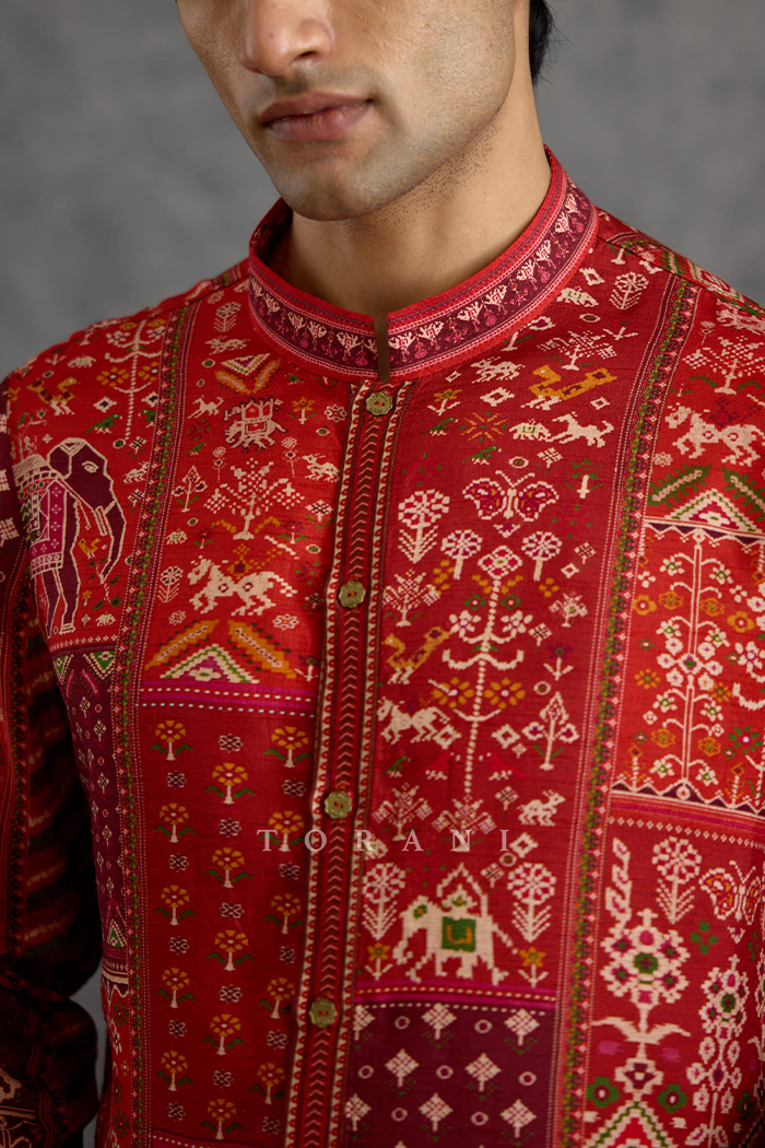 Raktangi Daricha Kurta Set