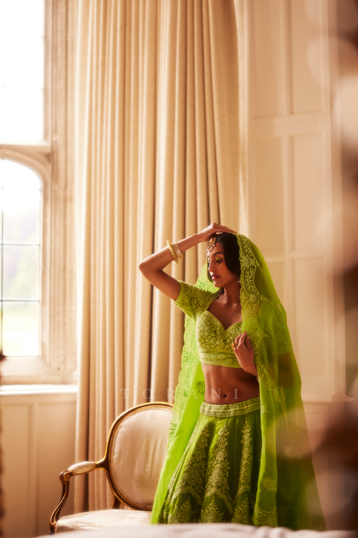 Khush Magazine Featuring Our Angoori Meher Passa Lehenga Set