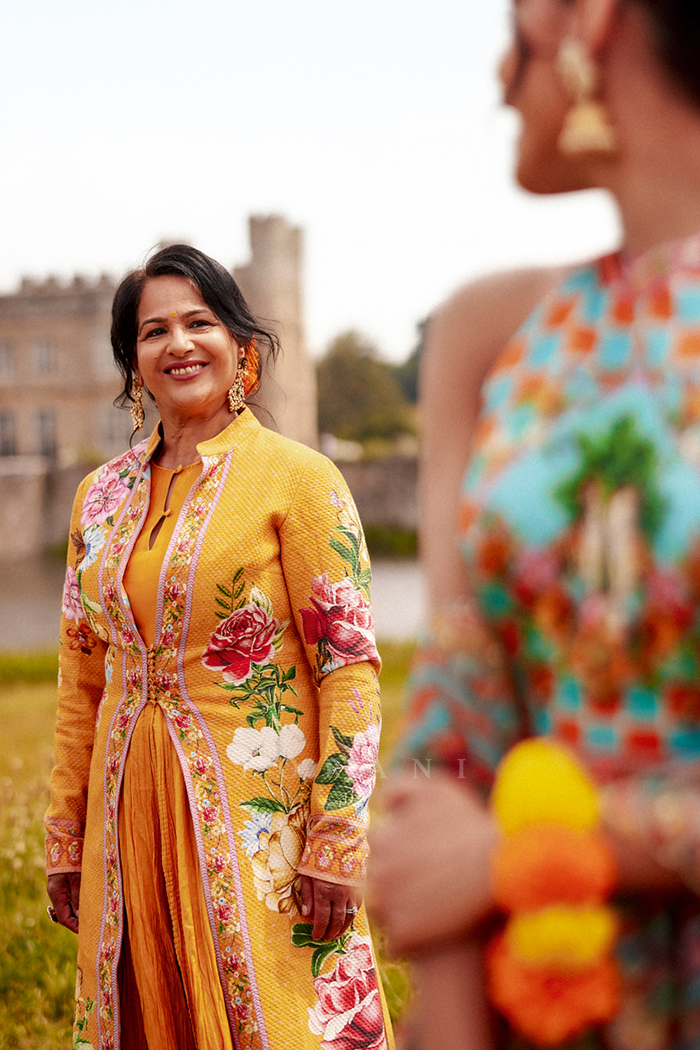 Khush Magazine Featuring our Sunehra Dhuni Jacquard Jacket Set &amp; Firoza Chokor Preet Lehenga Set