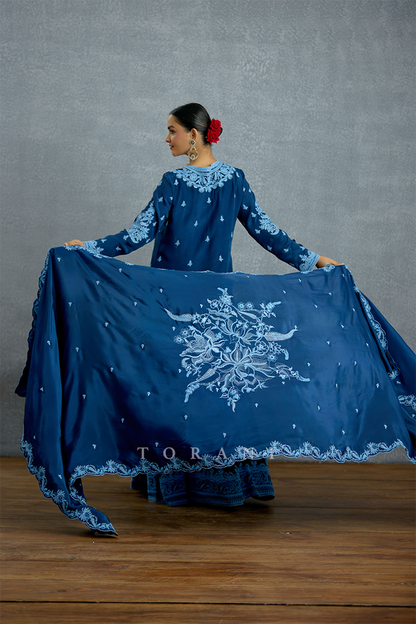 Shayamala Nilaaya Sharara Set