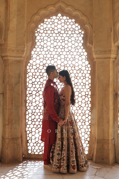 Megha and Dillan Patel In Our Badami Tarini Gudhal Amardeep Set