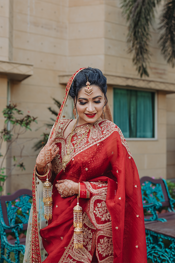 Rumela In Our Sindoori Yashaswini Saree Set