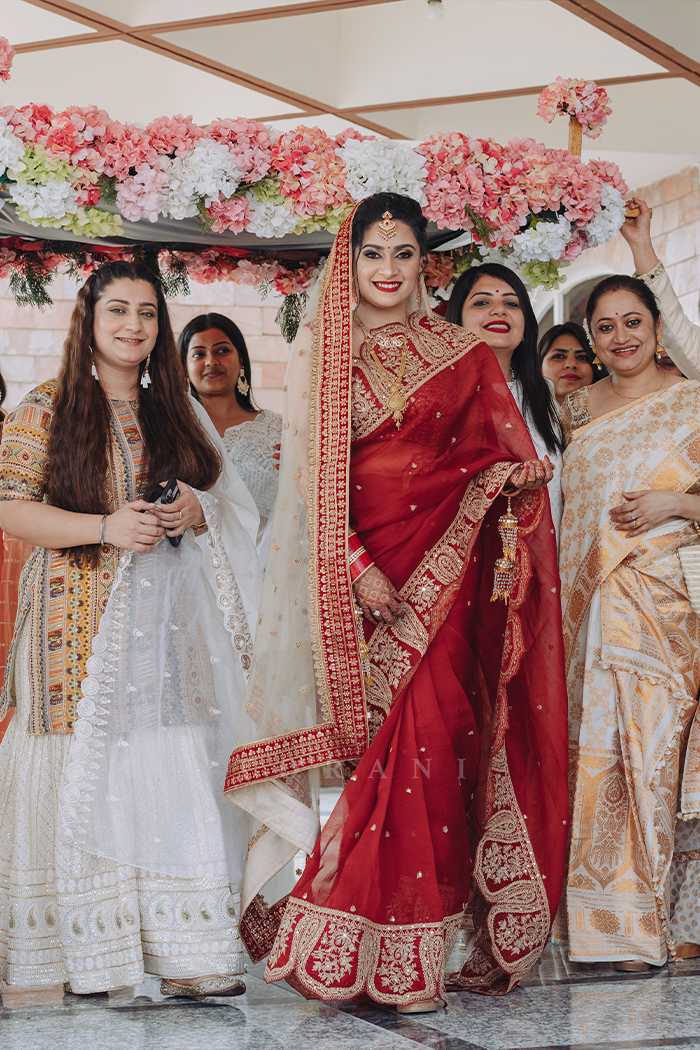 Rumela In Our Sindoori Yashaswini Saree Set