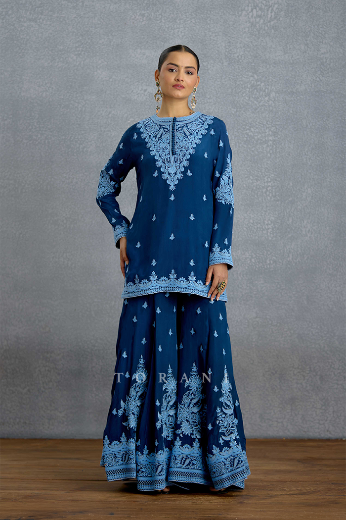 Shayamala Nilaaya Sharara Set