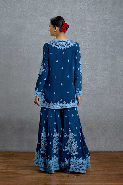 Shayamala Nilaaya Sharara Set