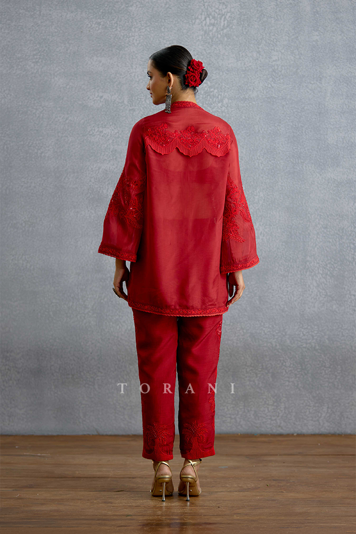 Surkh Aabia Co-ord Set