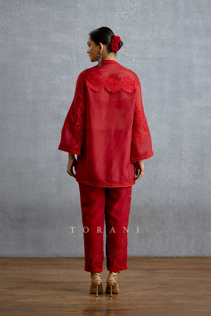 Surkh Aabia Co-ord Set