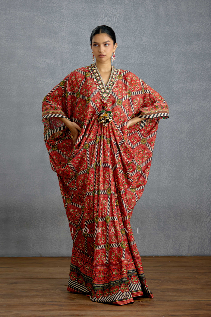 Raktika Patola Kaftan Set